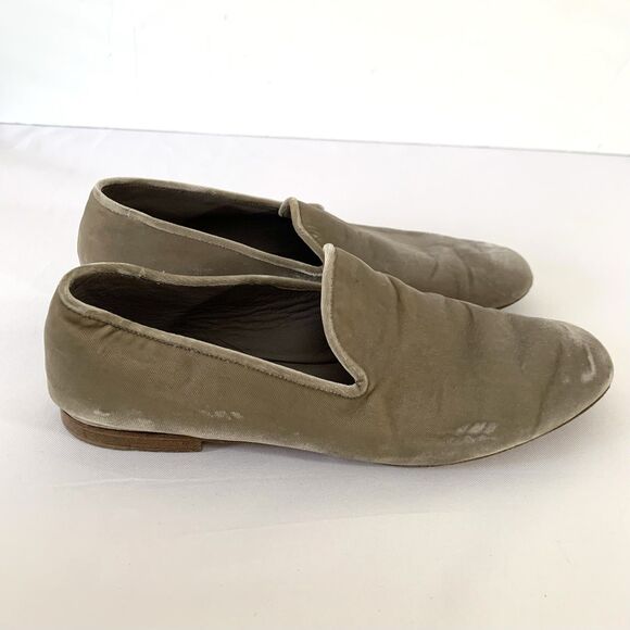 Vince Bray Loafer Women 8.5 Flat Shoe Taupe Italian Old Money Quiet Luxury Chic - Picture 1 of 10